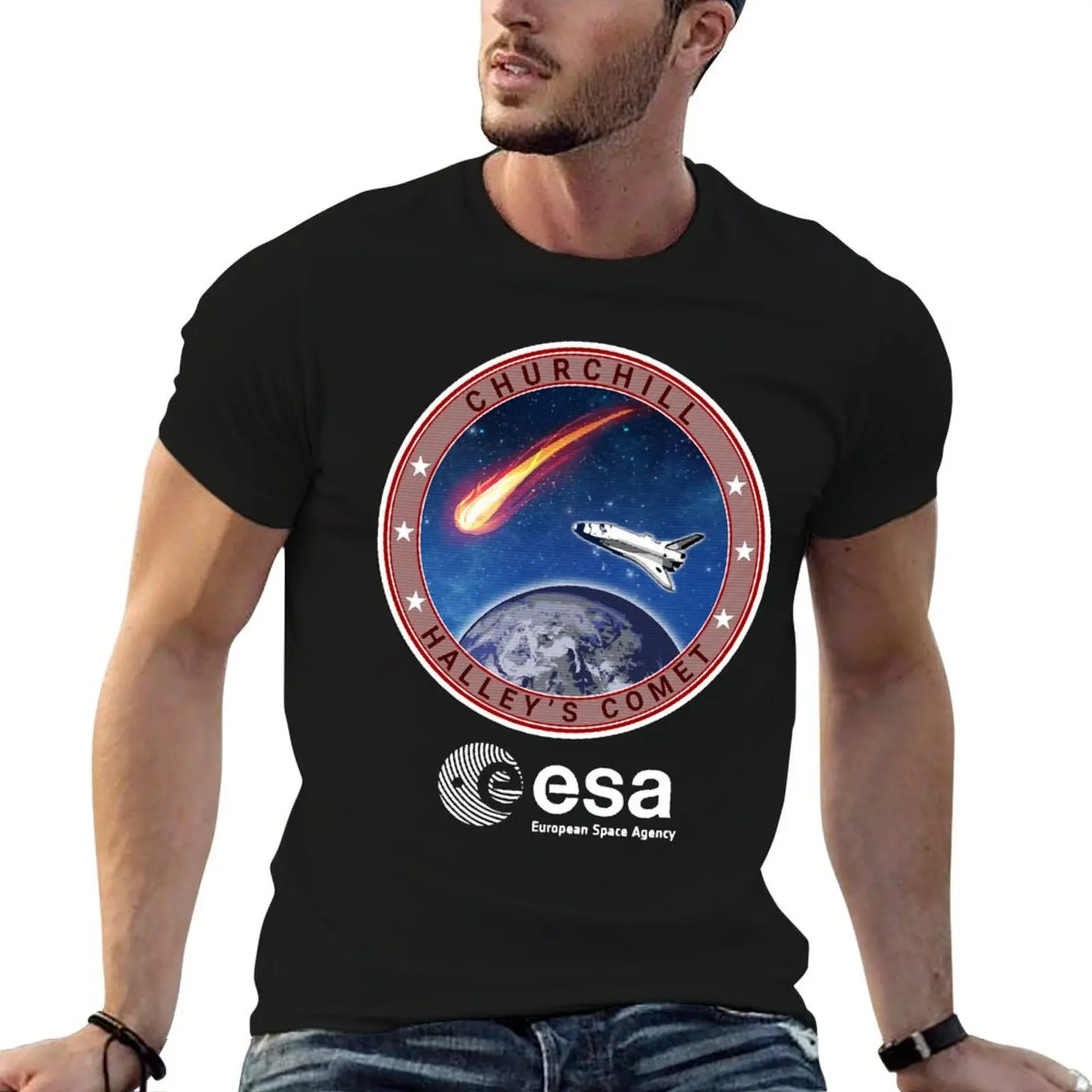 

Space Shuttle Churchill Inspired by Lifeforce T-Shirt t shirt for man man t shirts cotton T-Shirt