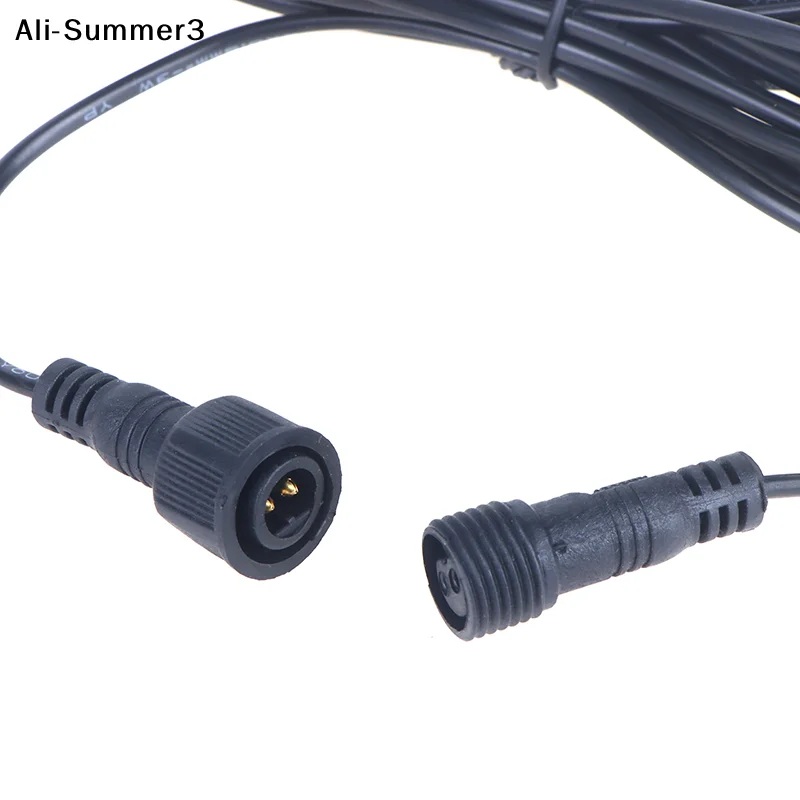 【S3y】5 Meter Extension Cable For Solar Spotlight Waterproof Cable 2 Pin Male To Female Connector Floodlight Universal 5M Cable