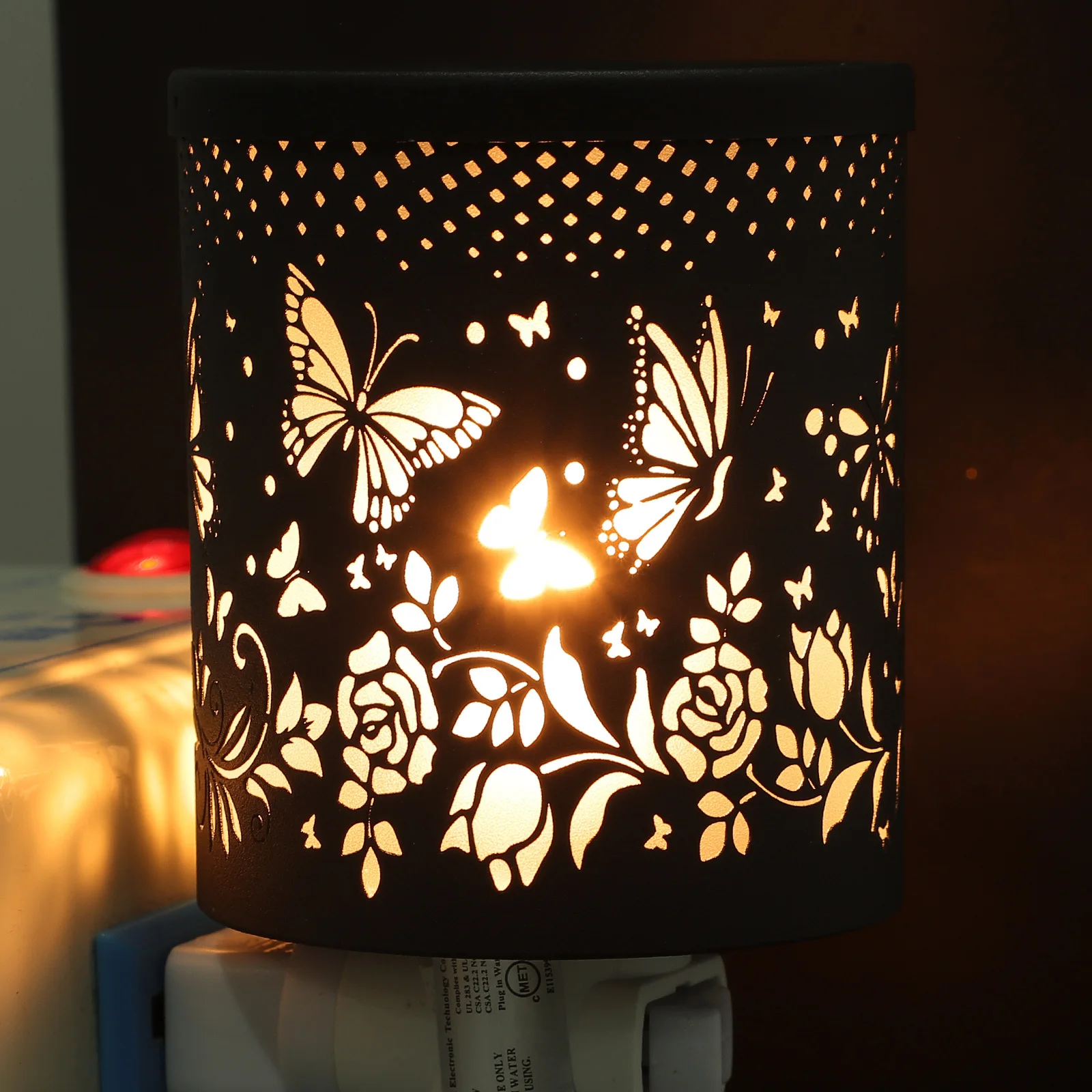 Difusor de cera aromática multifuncional, lámpara de noche, lámpara de cera aromática para uso interior, luz nocturna, difusor de aromaterapia, decoración del hogar, 1 ud.