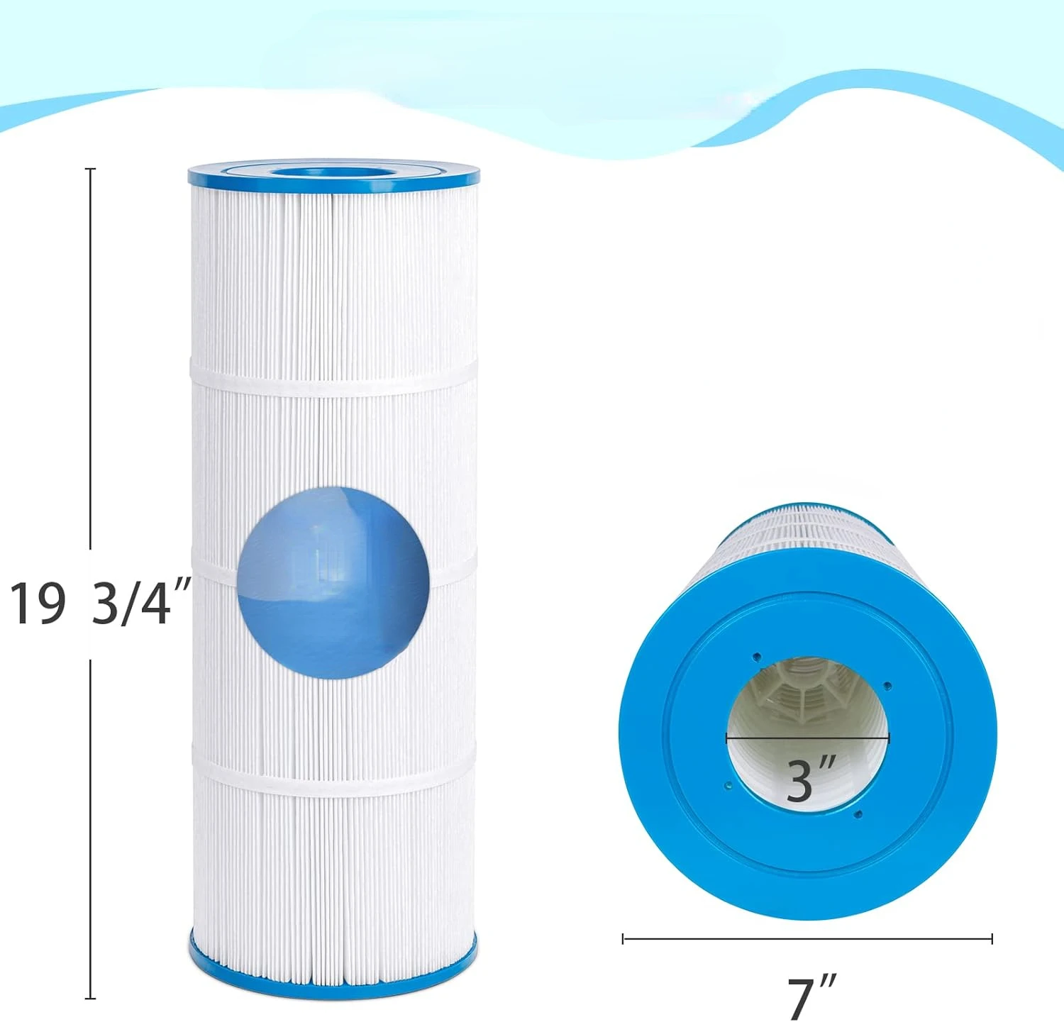 Pool Filter Cartridges Replacement for Hayward Swim Clear C580E, C3030, C3025, C3020