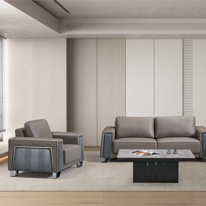 # Leather Sectional Sofa Set  Office & Hotel Stylish Furniture Living Room