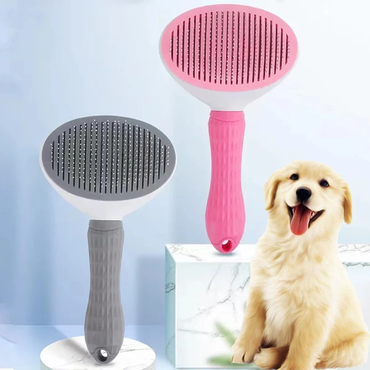 One-click hair removal pet comb styling hair removal cat comb automatic hair removal beauty dog comb brush