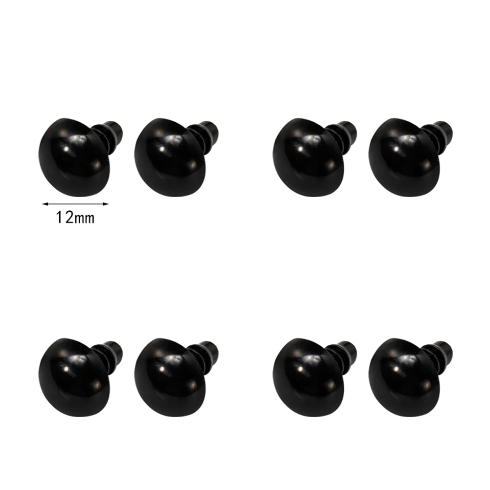 

Black 6Mm Plastic Screw Eyes Diy Safety Eyes For Crafts Animal Decorative Accessories Handmade Projects Kids School