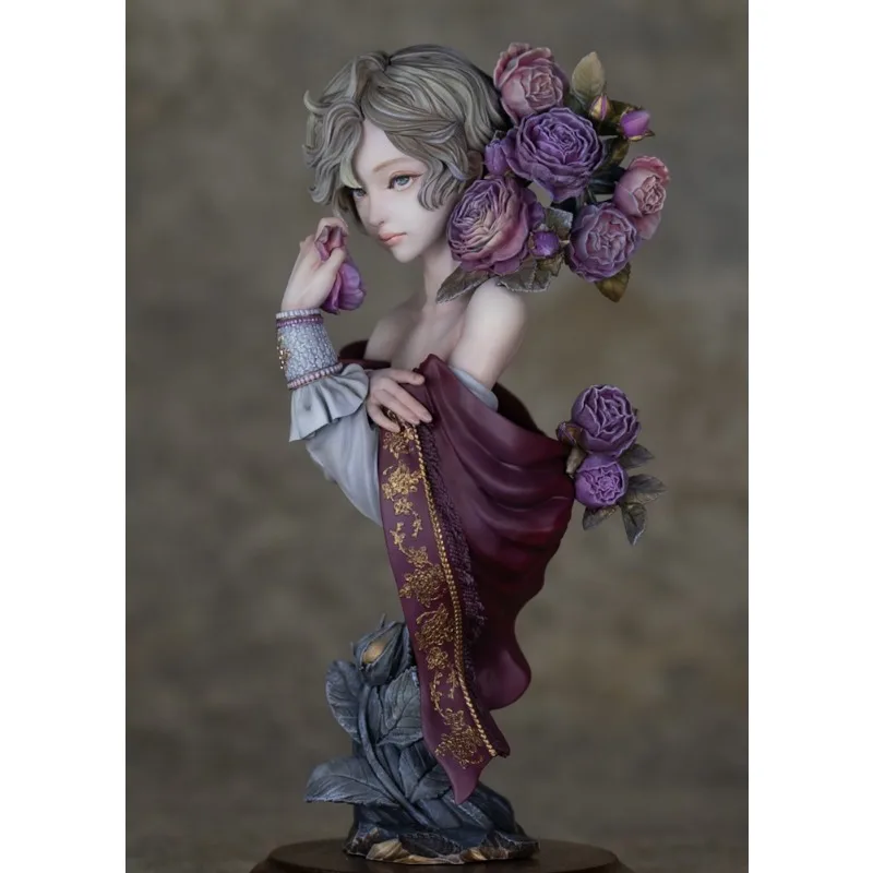 

New Anime GK Rose Girl Kawaii Figure Resin DIY Assembly White Model Toys Doll Ornament Gifts