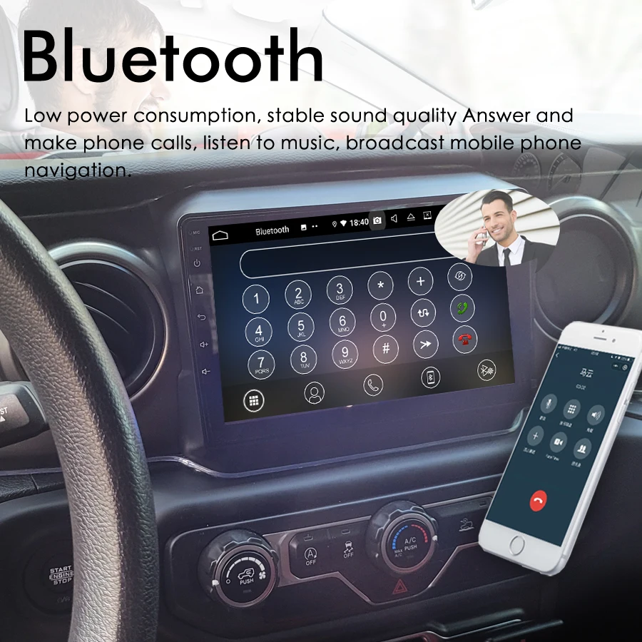 Android 14 AI voz Radio de coche navegación GPS para Jeep Wrangler 4 JL 2018 2019 reproductor de vídeo Multimedia unidad principal estéreo CarPlay 6