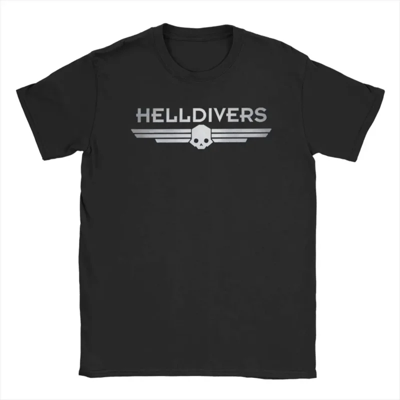 Hellbugs-Camiseta de algodón puro con Logo para hombre, camisa de manga corta con cuello redondo, a la moda, ideal para regalo