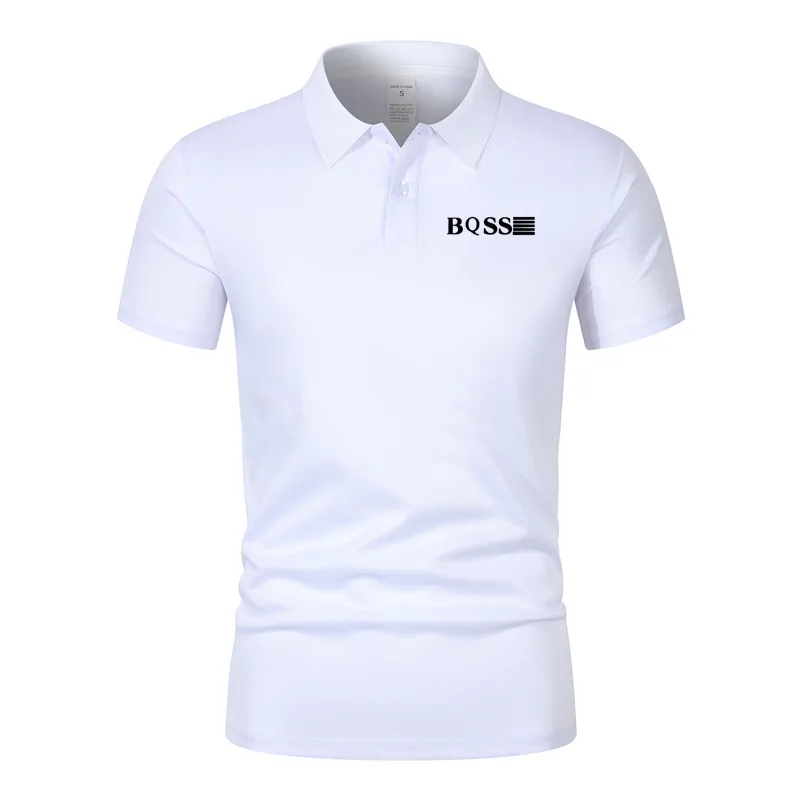 

Лидер продаж 2025 года, мужская летняя повседневная дышащая удобная рубашка поло, мужская однотонная футболка высокого качества с коротким рукавом