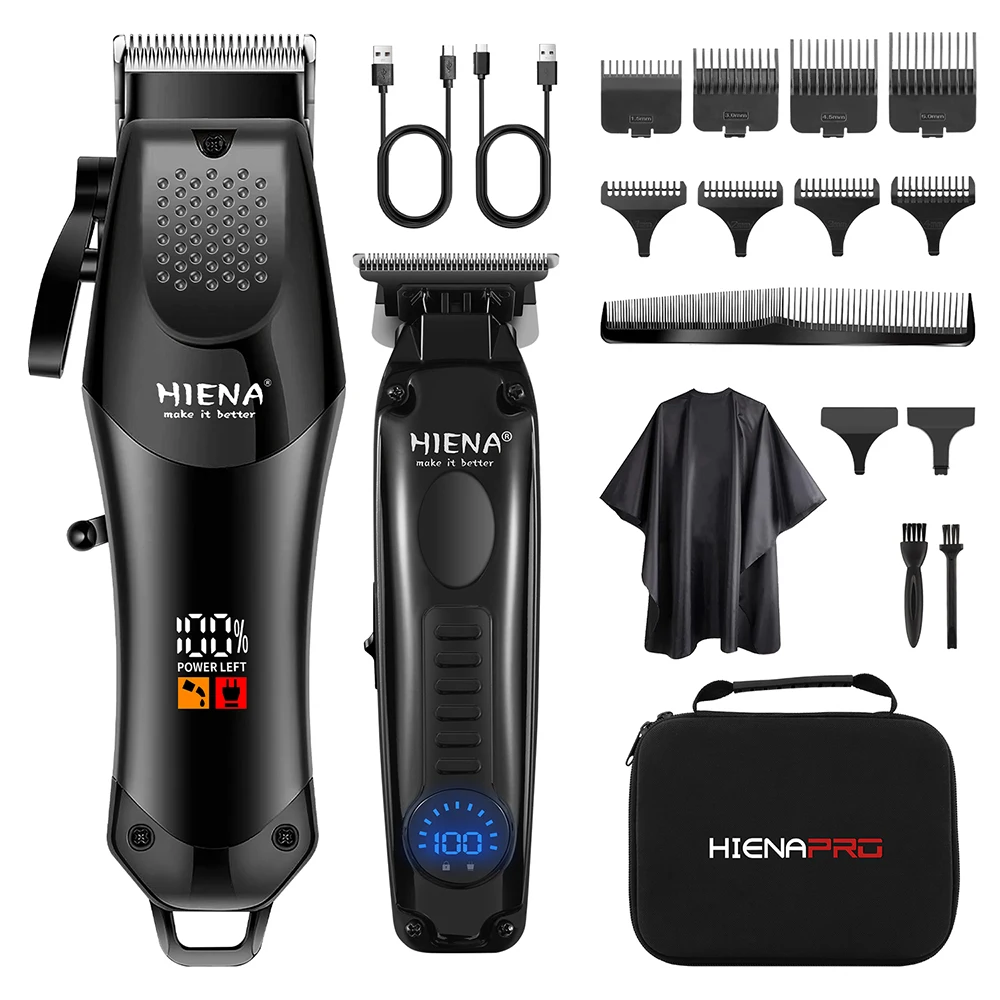 

Мужской набор для стрижки волос и триммер, высокоскоростной мотор с регулируемым лезвием и фиксатором для переноски