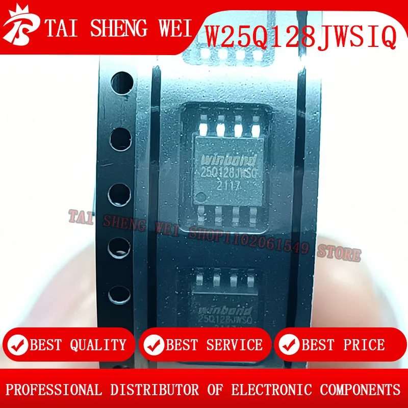 

5PCS W25Q128JWSIQ SOP8 W25Q128JWSQ 25Q128JWSIQ 25Q128JWSQ SOP-8 BIOS 100%New Original Computer Chip & IC