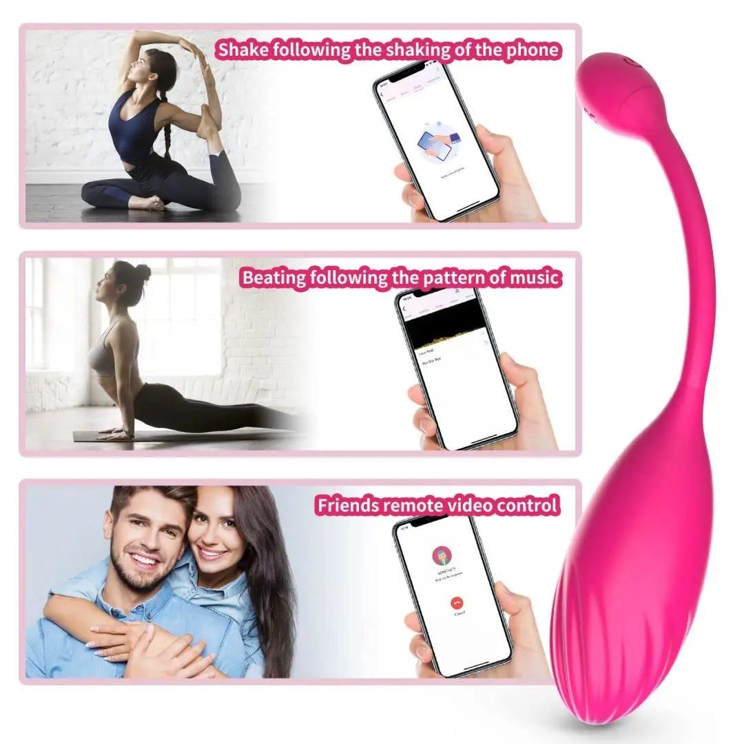 Kugel vibrator, App-Steuerung Frauen tragbarer Vibrations messer, Mini-Ei-Vibrator-Kugel, weibliches vibrierendes Ball-Sexspielzeug, Paar geschenk a