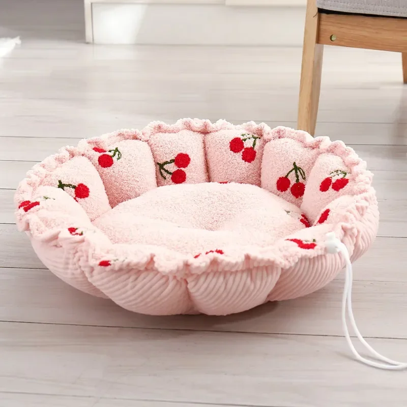 Adjustable Dog Bed Winter Warming Dog Beds Mats with Nonslip Bottom Dog House Bed for Large Small Dogs House Cushion for Dogs