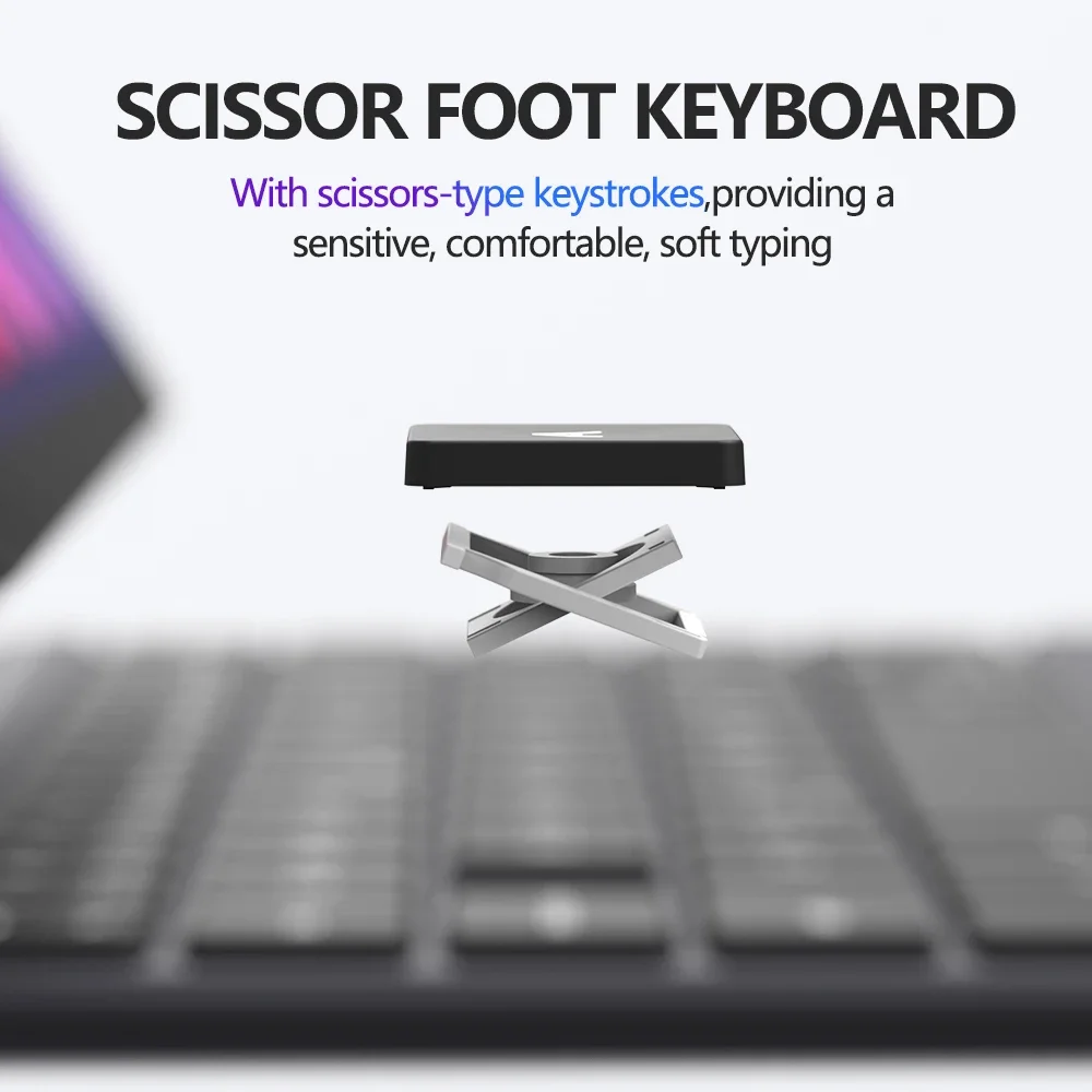 LESEN Sie YYEAH Magic Keyboard für iPad 2025, 11. A16 2025, Air 11 M3 iPad-Hülle, intelligente magnetische Buchabdeckung, Hintergrundbeleuchtung, Touchpad, hebräisch – Detail 9