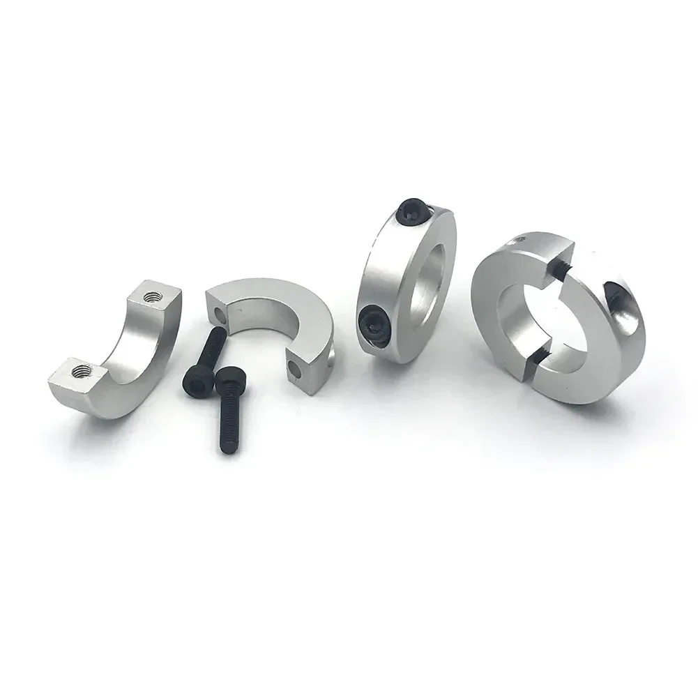 1pcs Aluminum Alloy Fixed Rings 13mm/15mm/16mm/20mm/25mm/30mm Shaft Collar Single Split Clamp Type Collar Power Tool Parts