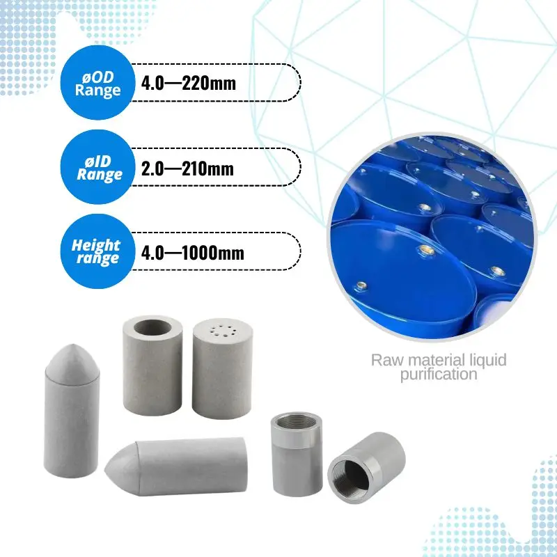HENGKO OEM Stainless Steel Porous Sintered Filter Cup For Chemical Area Scientific Research