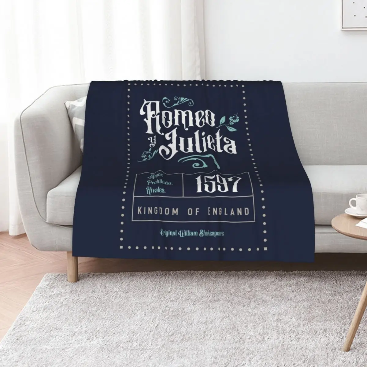 Romeo and Juliet Throw Blanket Decoratives Plush Luxury Designer Sofa christmas decoration For Sofa Thin Blankets
