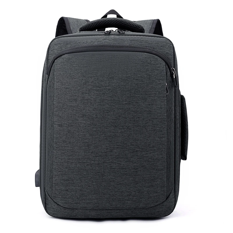 

Fashion New Trend Men Backpack Simple Oxdord Cloth Multifunction Students Bags With Fashionable Pockets Multi-Zipper For Working