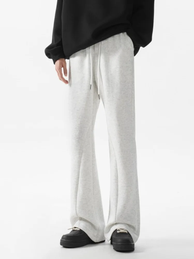 

Мужские брюки American Sle: весенне-осенние, свободные, повседневные, с драпировкой, прямого кроя, длинные, модные, свободного силуэта