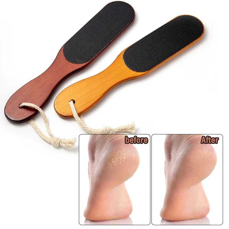 1PCS Professionele Pedicure Rasp Tool voor Dode Huid Crack Hakken Pedicure Houten Voet Bestand Rasp Eelt Remover Voet scrubber Zorg