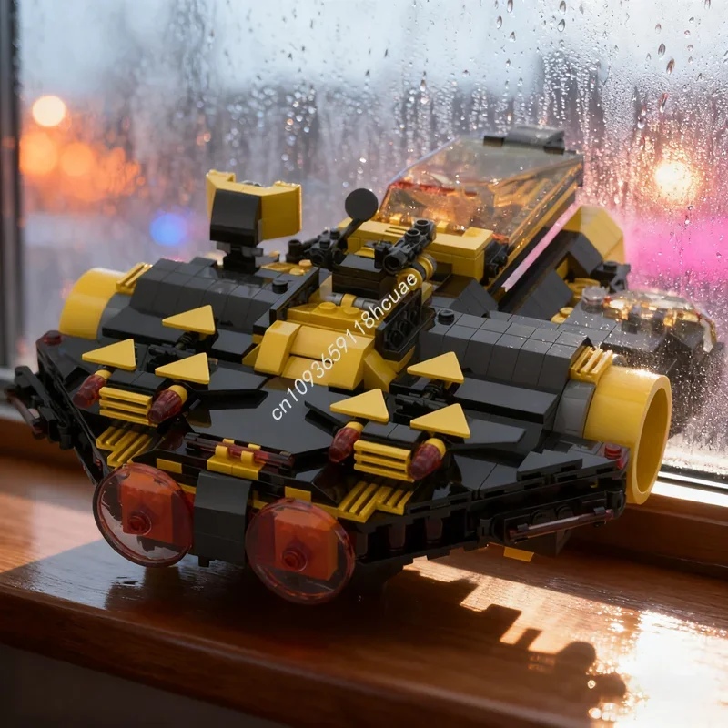 

814 деталей MOC Blacktron Falcon: Альтернативная модель для сборки, конструктор, идея для подарка на Рождество, кубики для детей