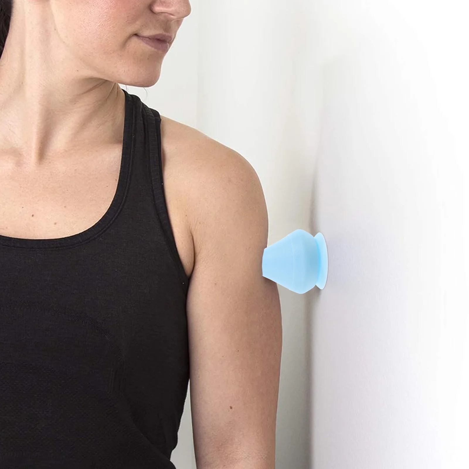 

Wall Mounted Fascia Ball Blue Suction Cup Back Neck Massager Muscle Relax Balls for Feet Fitness Spa Wellness Body Care