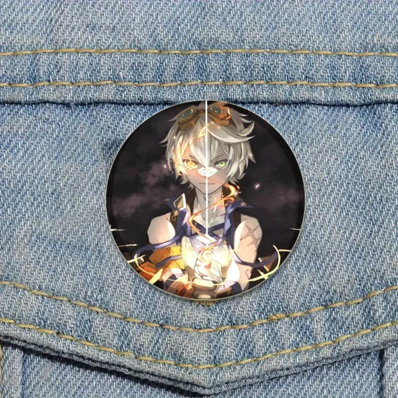 Bennett Badges Anime Genshin Impact Handmade Brooches Game Character Lapel Pin Creative Cartoon Figure Badge Accessorie Gift