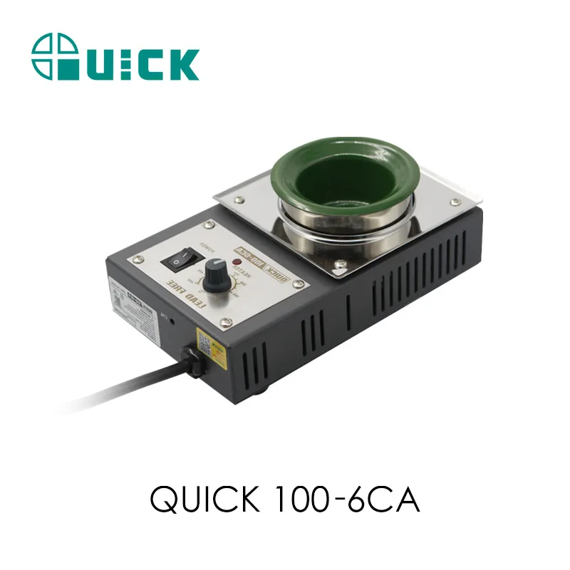 Quick 100% Original 400W Solder Tin Pot 100-6CA High Temperature 150℃-450℃ Lead-Free Intelligent Electronic Solder Pot