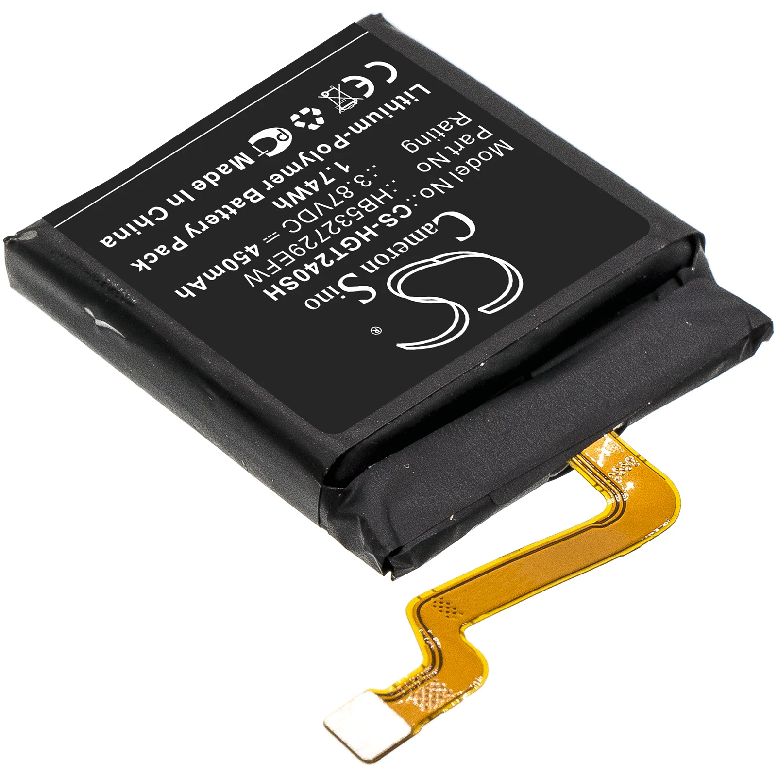CS-HGT240SH 3.87V 450mAh Smartwatch Battery HB532729EFW,HB532729EFW-A for Huawei GT2 Pro, Watch 3, GLL-AL04  +TOOLS KIT