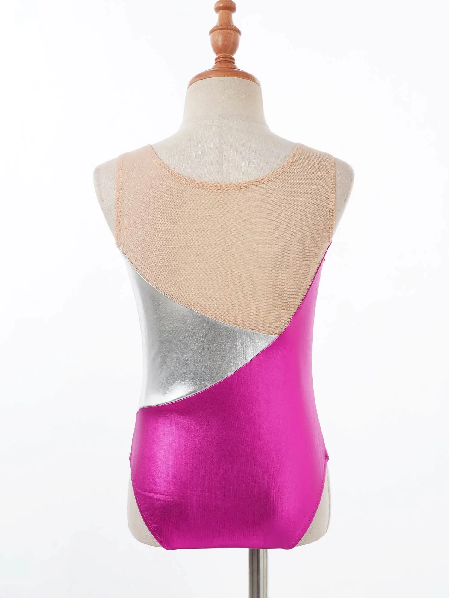 Kim Loại Trẻ Em Bé Gái Váy Múa Leotard Sáng Bóng Thể Dục Body Lấp Lánh Ba Lê Thể Dục Dụng Cụ Luyện Tập Vũ Đạo Trang Phục Với Quần Short