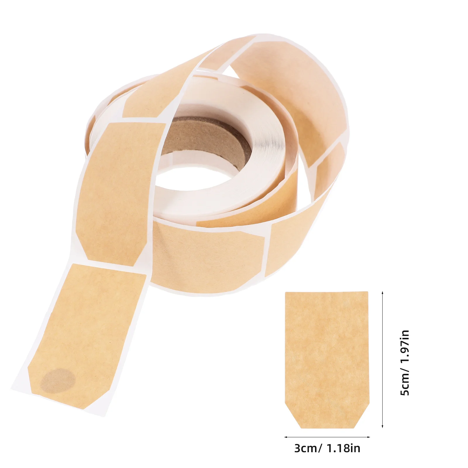 2 لفات فارغة كرافت ورقة تسميات ذاتية اللصق اسم العلامات لفرز ملصق ورقة تسميات ملصقات للتسمية متعددة الأغراض للمنزل #3