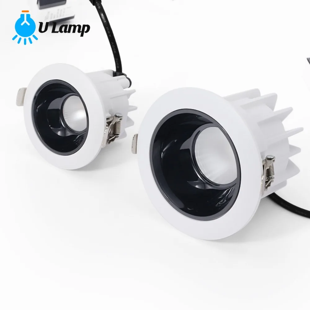 7 W Embedded Ceiling Light  LED Anti-glare Spotlight Shopping Mall Hotel COB High-power Spotlight White Downlight Spotlight