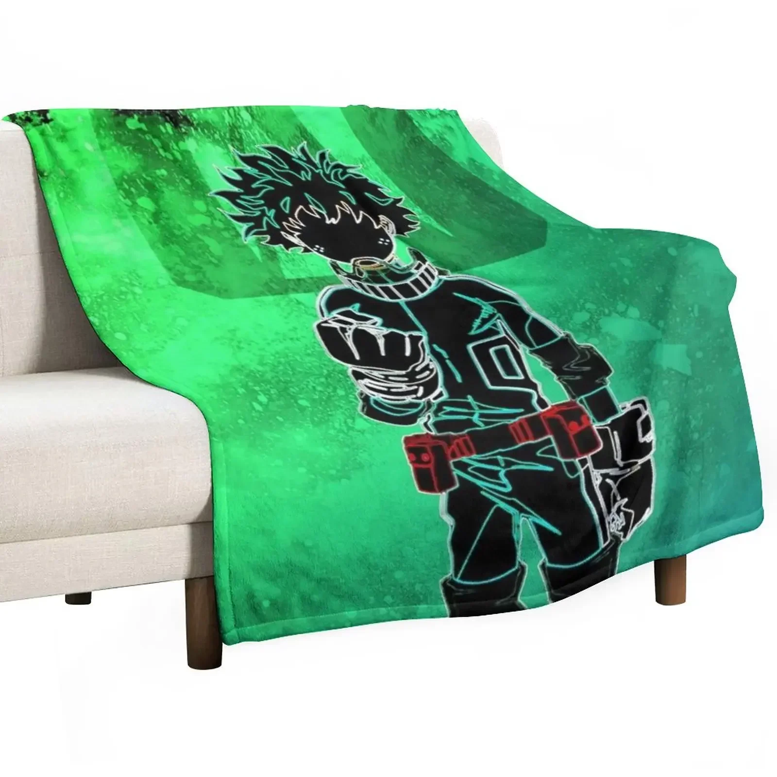 The Deku Midoriya Izuku Hero Academy #2 Throw Blanket Bed Fashionable Thermals For Travel Luxury Throw manga Blankets