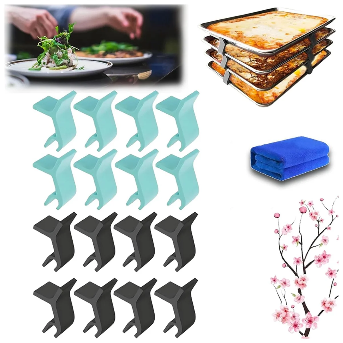 SEMOIC Baking Tray Stacker Baking Tray Stabilization Bracket Tray Stacker Cookie Tray Tray Manager