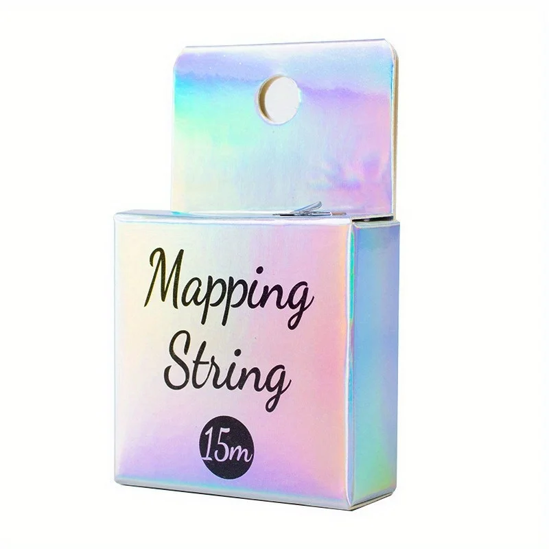 Mapping Pre-ink String Microblading Eyebrow Makeup Dyeing Thread 15m Semi Permanent Eyebrows Grid Measuring Tool 1 Box / 3 Box