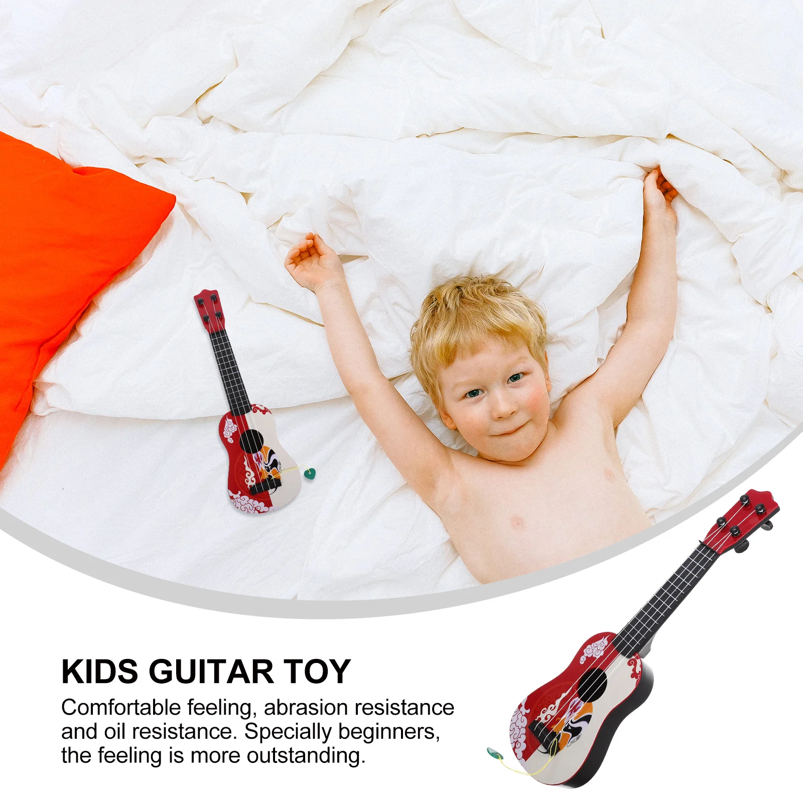 

Simulation Ukulele Kids Guitar Toy Plaything Early Musical Learning Childrens Toys Portable Beginner Instrument Abs Small