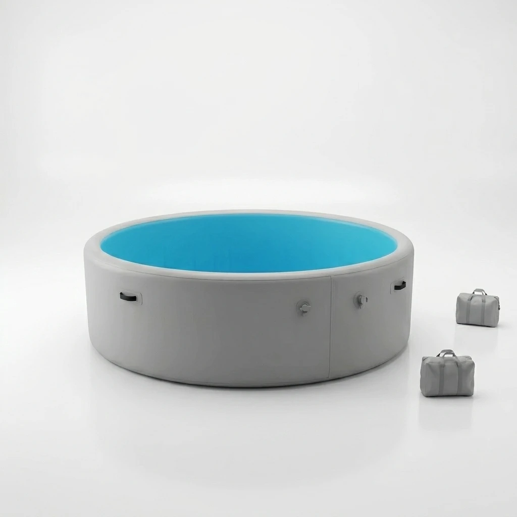 Heavy Duty Extra Large Family Round Inflatable Above Ground Swimming Icebath Pool for Outdoor Backyard Villa Resort Pool Party