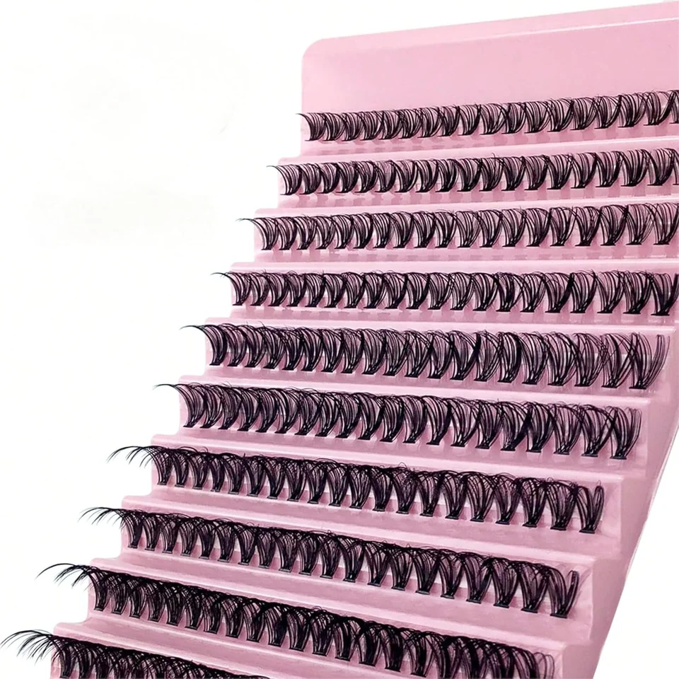 ¡Más vendidas! 200 racimos de pestañas postizas súper densas estilo europeo y americano - reposición para uso natural y cómodo 2