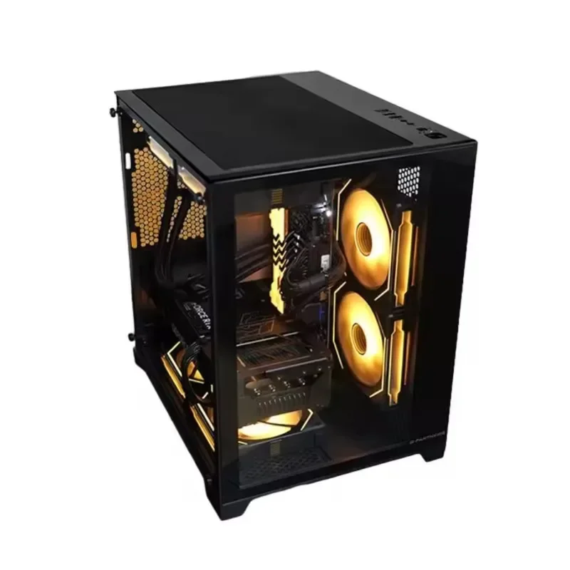 Taifast  Hot Sale New Design Gaming PC High Configuration I7 I9 Processor Gaming Computer Cases & Towers DIY Assembly Desktop