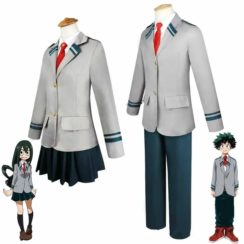 Anime Boku No Hero Academia My Hero Academia Winiter Uniform Midoriya Izuku Bakugou Katsuki Ochaco Uraraka Cosplay Costume