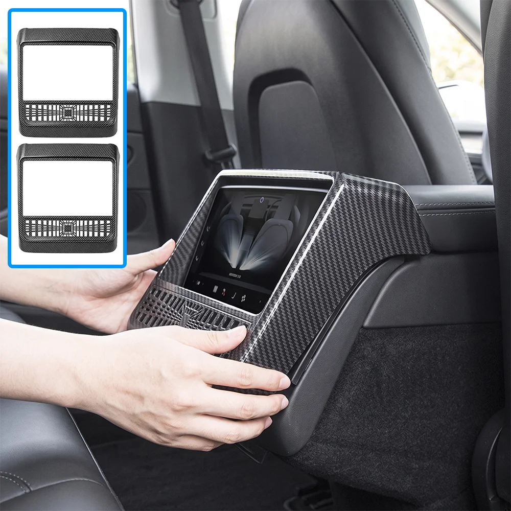 For Tesla Model 3 Highland Model YL Model Y Juniper 2025 2026 Car Air Outlet Protective Cover Rear Center Console Air Vent Cover
