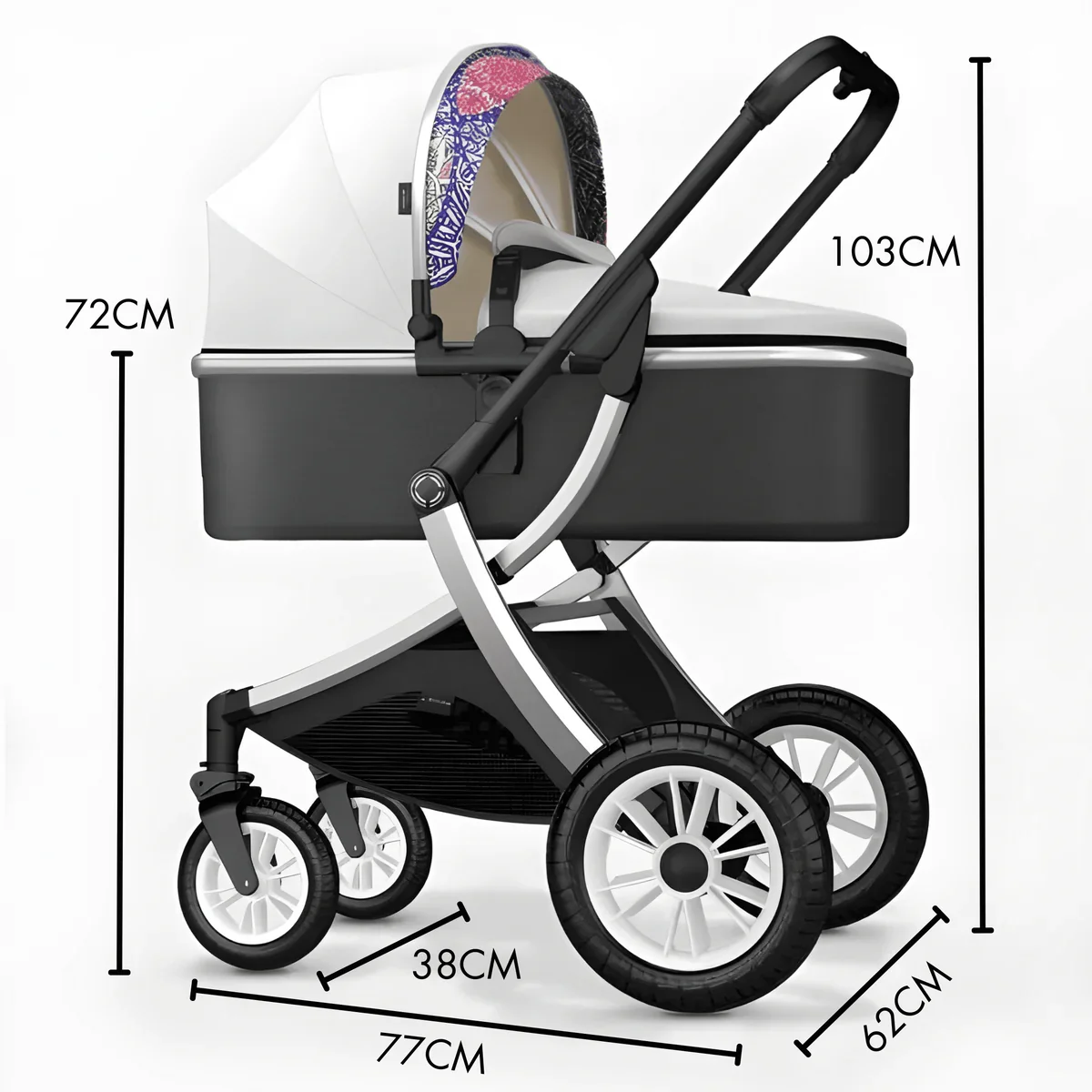 Baby Stroller With Comfort Baby,3-1 baby stroller suitable for 0-3 years old