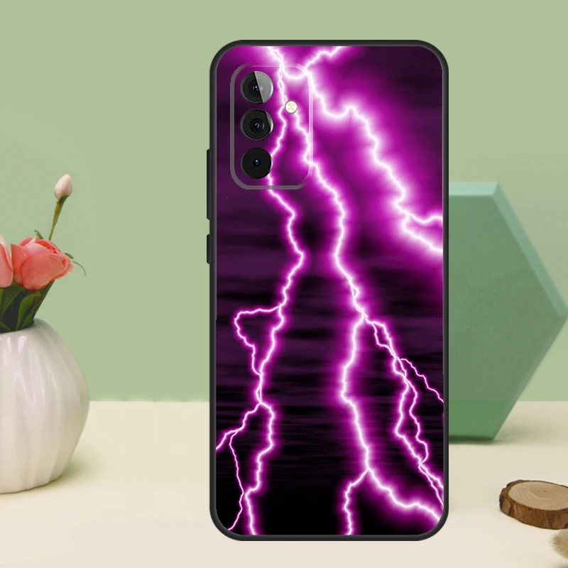السماء البرق نمط لسامسونج غالاكسي A26 A54 A34 A14 A52 A32 A12 A13 A33 A53 A15 A16 A36 A56 A06 A35 A55 حالة #6