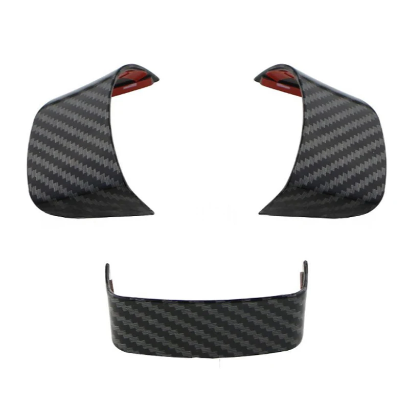 3Pcs Car Steering Wheel Decoration Cover Trim Sticker Automobile Interior Decorative Patch For VW Golf 5 MK5 Passat B6 Jetta