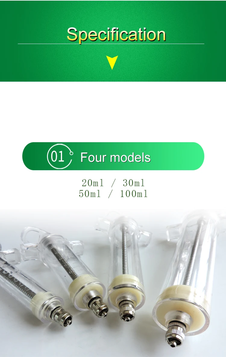 20 ml, 30 ml, 50 ml, 100 ml, Veterinär-Kunststoff-Stahlspritze mit automatischer Injektion für Rinder, Schafe, Schweine, Geflügel – Detail 7