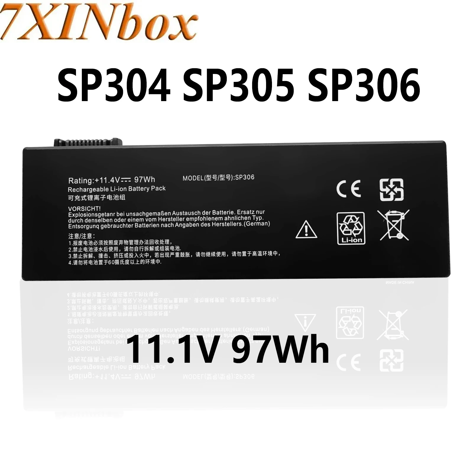 

7XINbox SP304 SP305 SP306 11.1V 97Wh Laptop Battery For SIEMENS PG M3 M4 M5 M6 Rechargeable lithium-ion battery