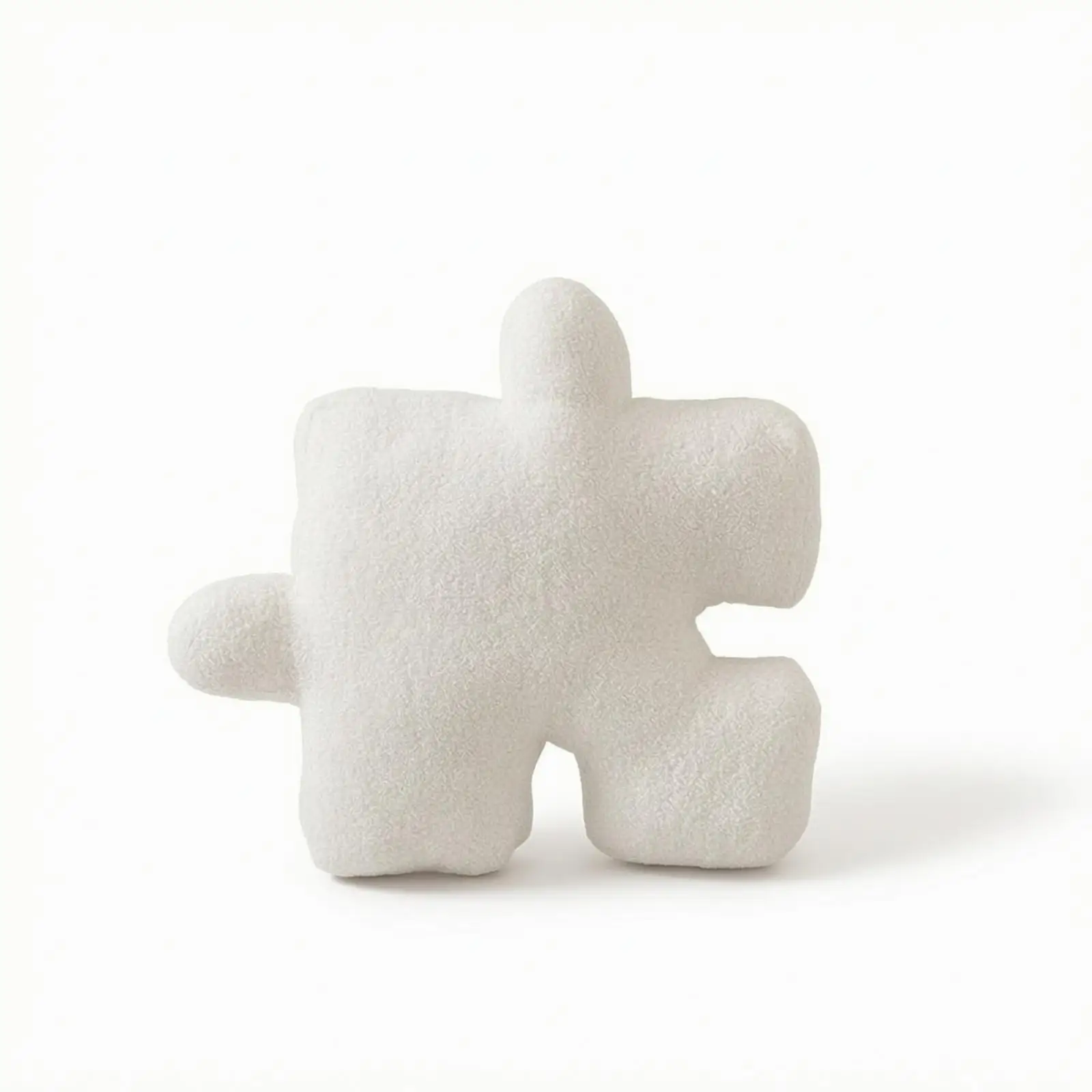 Puzzle Cushion Boucle Puzzle Piece Pillow Special-Shaped Decorative Pillow for