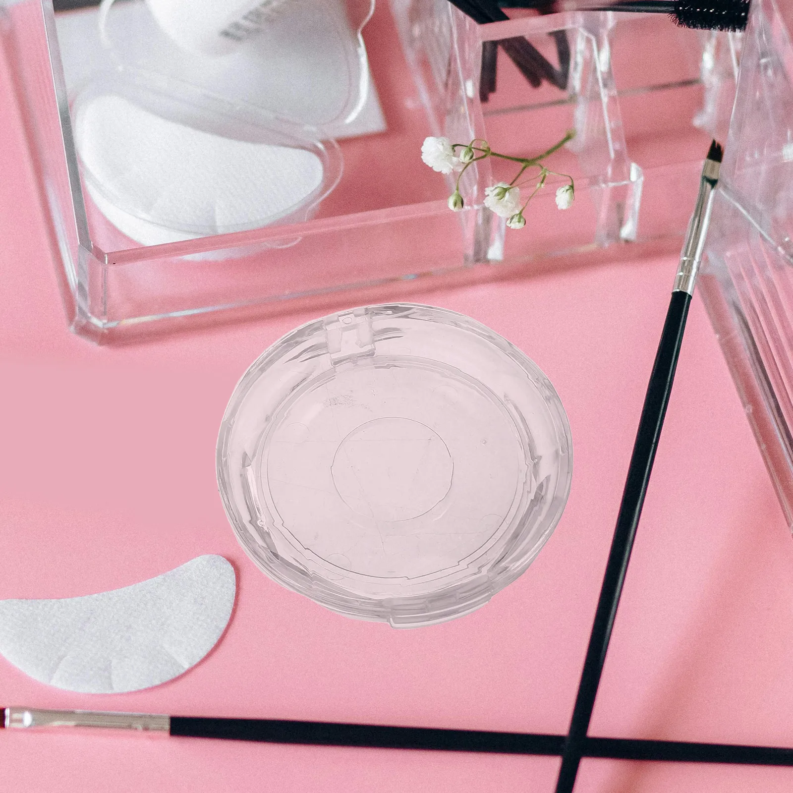 10 pezzi porta ciglia contenitore per ciglia rotondo organizer in plastica per ciglia finte contenitore per ciglia da viaggio