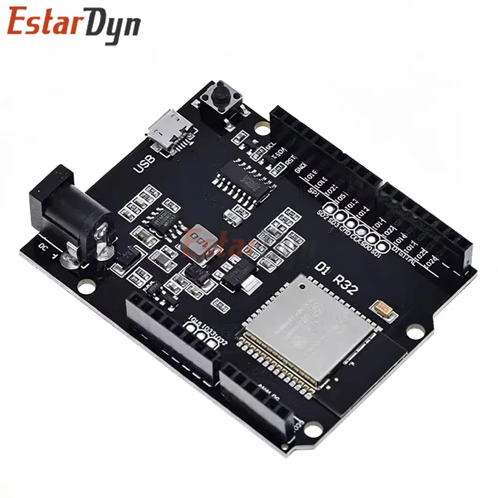 Estardyn ESP32 D1 R32 Development Board, Compatible with Wemos D1 Mini & UNO R3, CH340 4MB for