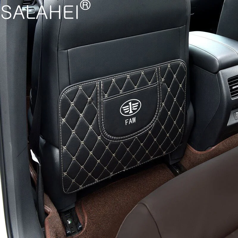 Car Anti-Kick Mats Auto Seat Back Anti-Dirty Pads For FAW V5 X80 B50 Besturn X40 T77 V2 Vita F5 V70 D60 V80 B70 R7 N5 N7 B30 T33