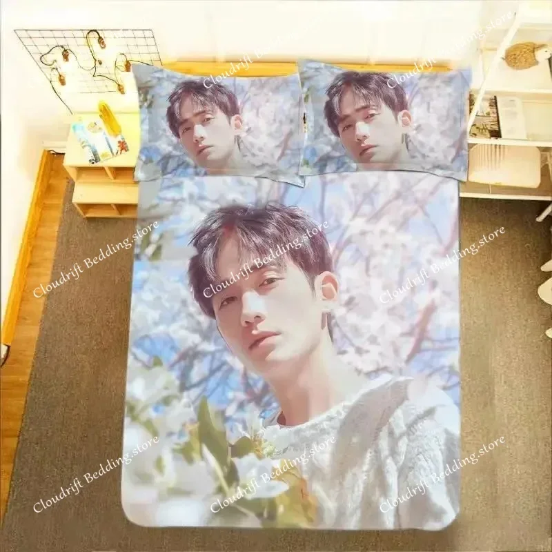 

Zhu Yilong HD Poster Pillowcase+ Duvet Cover Single Dormitory Student Knit Long Long Lifestyle Photos Double Bedding Set026