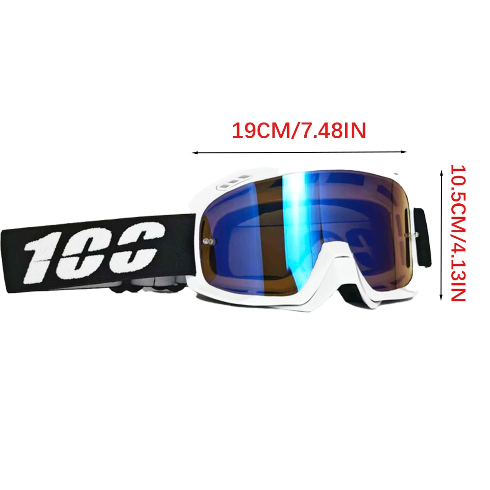 100 lenti ad alta definizione occhiali da sci da snowboard antivento antipolvere antisabbia tutto il giorno uomo donna moda occhiali sportivi all'aria aperta